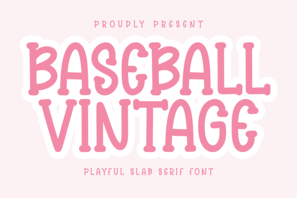 Baseball Vintage Font for Web Design