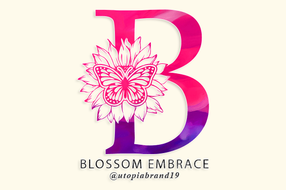 Blossom Embrace Monogram Font