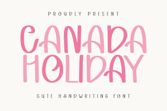 Canada Holiday Font for Bold Design