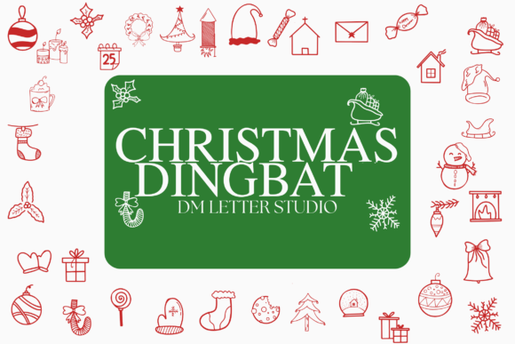 Christmas Dingbat: A Festive Font for Creative Projects