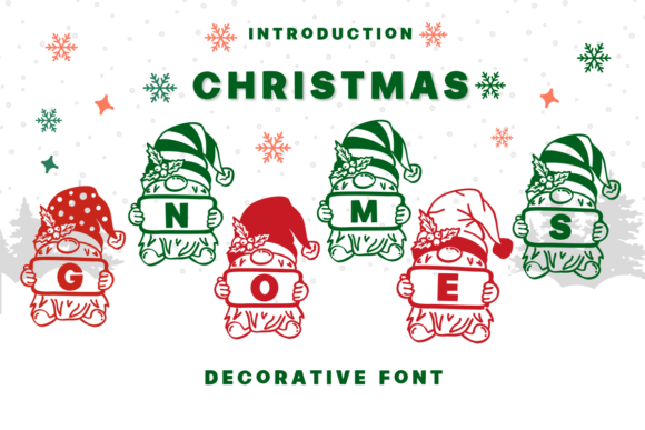 Christmas Gnomes Font for Creative Makers