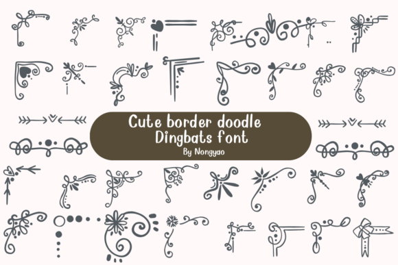 Cute Border Doodle Font Review