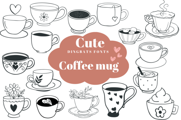 Cute Coffee Mug Font for Business