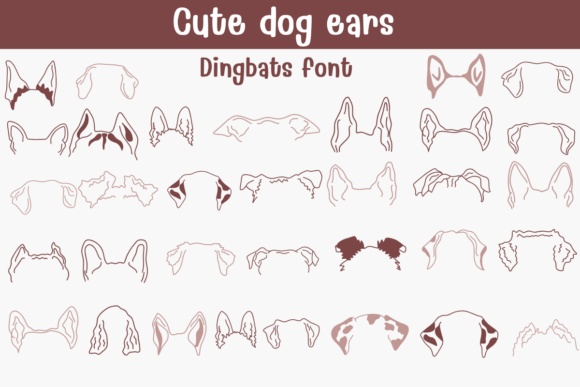 Cute Dog Ears Font for Business