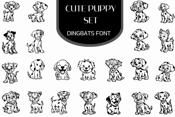 Cute Puppy Set Font Review