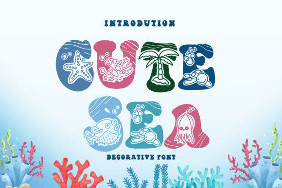 Cute Sea Font: Whimsical Design with Purpose