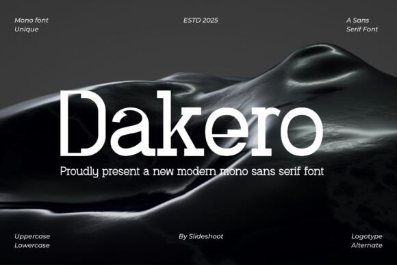 Dakero: A Trendy Font for Creative Makers