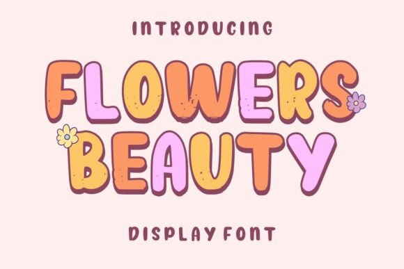 Flowers Beauty Font for Creative Projects