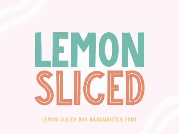 Lemon Sliced Duo: A Bright Typographic Choice