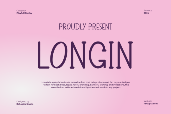 Longin: A Playful Sans Serif Font