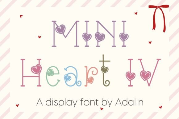 Mini Heart IV: A Playful Font for Creative Projects