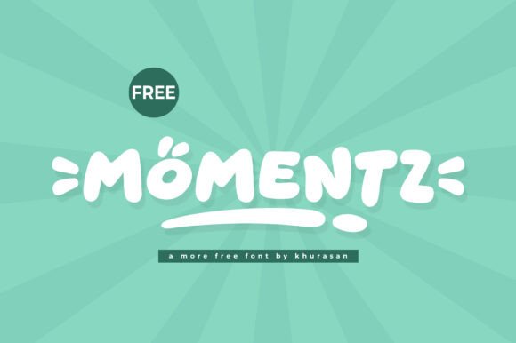 Momentz: A Cute Display Font for Crafters