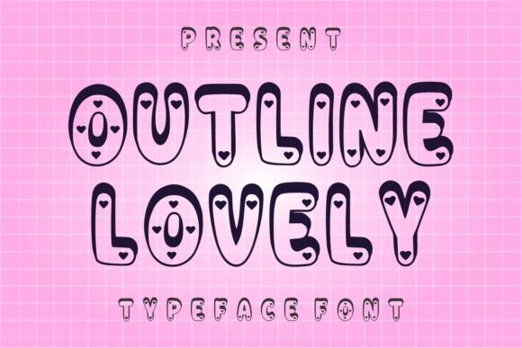 Outline Lovely Font for Creative Marketing