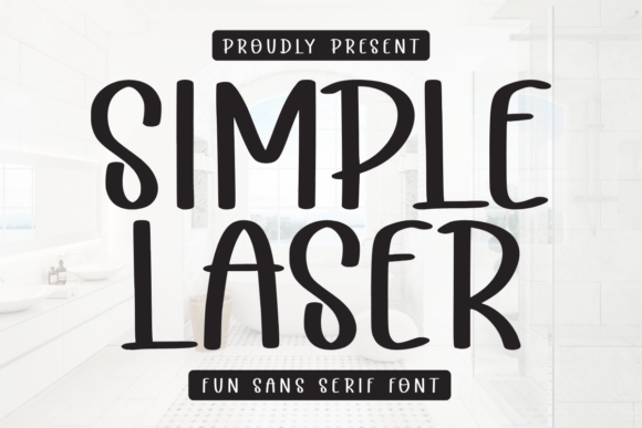 Simple Laser Font for Creative Projects