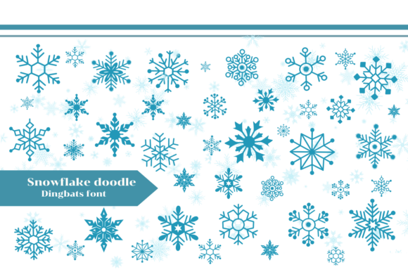 Snowflake Doodle Font for Web Design