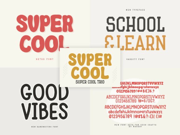 Super Cool Trio: A Font for Creative Campaigns