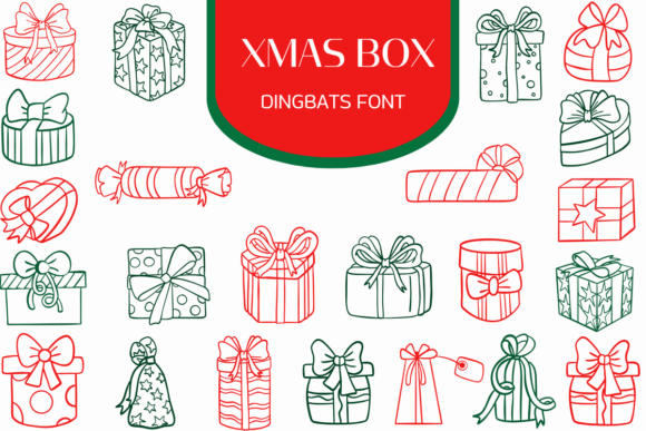 Xmas Box Font for Festive Web Design