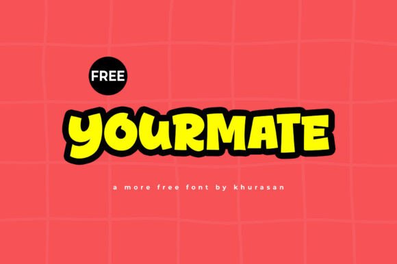 Yourmate: A Cute Display Font for Web Design